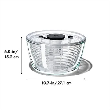 OXO Good Grips Large Glass Salad Spinner for Fresh Salads
