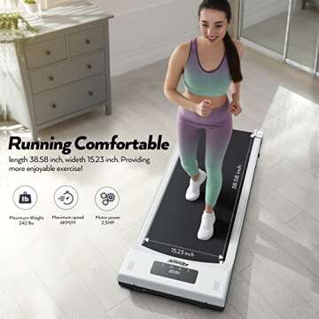 KRISRATE Walking Pad Treadmill for Home Office
