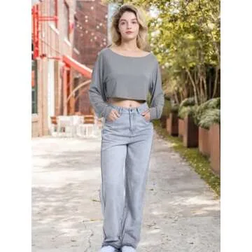 Blocac Off Shoulder Crop Top - Stylish Casual Tee for Women