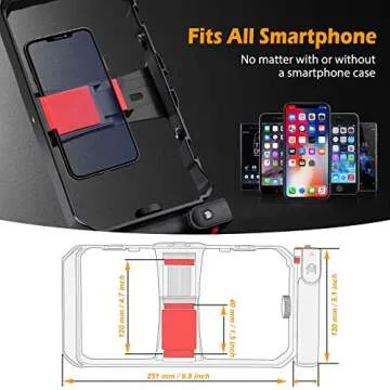 Zeadio Video Cage Rig for Smartphones with Wireless Remote