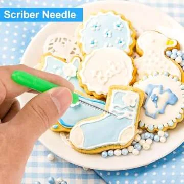 Piping Bags and Tips Set, Cakes Decorating Kit Supplies with 3 Reusable Pastry Bags, 18 Frosting Tips, 3 Couplers, 3 Bag Ties, 3 Cake Scraper, 1 Cake Decorating Tools for Cookie Icing