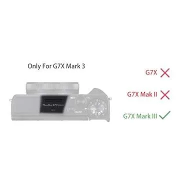 Silicone Gel Camera Case for Canon PowerShot G7x Mark iii Protective Rubber Soft Camera Cover Bag Bl...