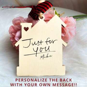 House Warming Gifts New Home - Housewarming Gifts for New House, Housewarming Gift Presents for Women, Couple - New Home Gifts for Home, New Home Owners Gift Ideas - Wooden New Home Ornament 2024