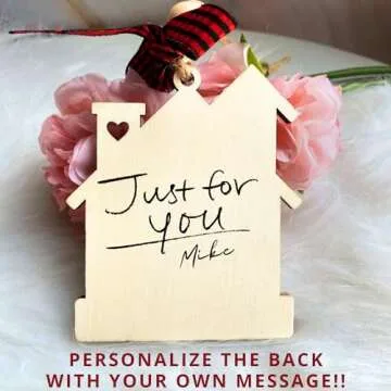 House Warming Gifts New Home - Housewarming Gifts for New House, Housewarming Gift Presents for Women, Couple - New Home Gifts for Home, New Home Owners Gift Ideas - Wooden New Home Ornament 2024