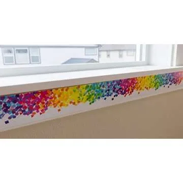 Youngever 52.5 ft Bulletin Board Borders Confetti Border for Classroom Decoration