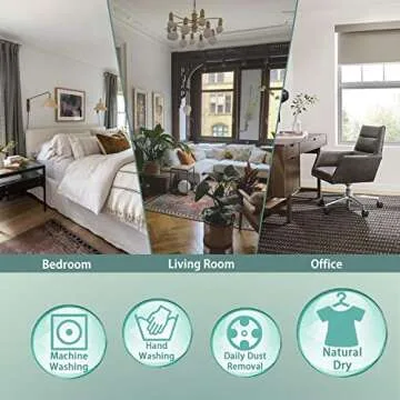 LORDTEX Pom Pom Blackout Curtains for Bedroom, 42 x 84 inch, Greyish White, Set of 2 Panels - Thermal Insulated Curtains, Sun Light Blocking Rod/Pole Pocket Window Drapes for Living Room