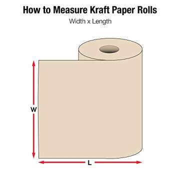 Aviditi Kraft Paper Roll, 50#, 18" x 720', Kraft, 100% Recycled Paper, Ideal for Packing, Wrapping, ...