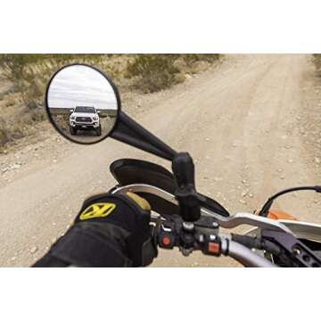 Doubletake Enduro Mirror Kit, Universal Fit Folding Motorcycle Mirrors, Guaranteed for Life. (Enduro 1.0)
