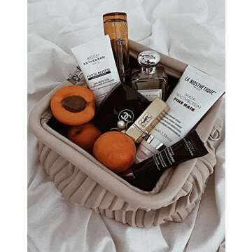 TIJN Square Handle Tote Bag for Women Fashion Purses Handbags Vegan Leather Crossbody Shoulder Bags for Women(Flann)