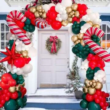 Christmas Balloon Garland Kit Perfect for Holiday Parties