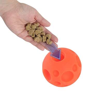 Omega Paw Authentic Tricky Treat Ball - Medium,Orange