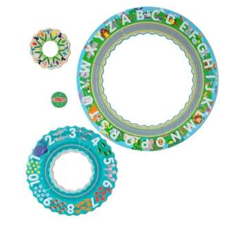 Melissa & Doug Round the Shore Tracks Cardboard Jigsaw Floor Puzzle and Wind-Up Vehicles – 48 Pieces, for Boys and Girls 4+ - FSC Certified