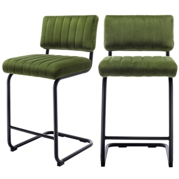 Stylish ONEVOG Green Counter Height Bar Stools Set