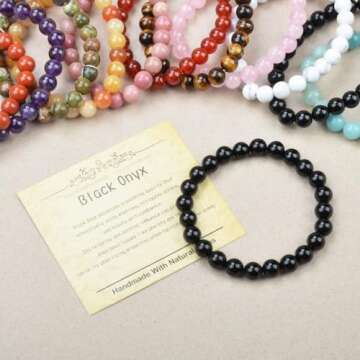 Elegant Handmade Onyx Bracelet for Healing and Style