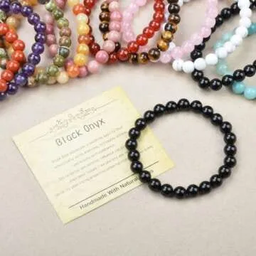 Elegant Handmade Onyx Bracelet for Healing and Style