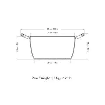 9.5 In Nonstick Sauce Pot - Primecook -"Smeralda"