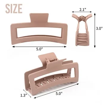 ZYTJ Jumbo Claw Clips for Thick Hair - 4 Pack