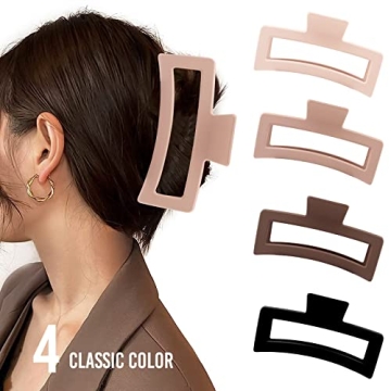 ZYTJ Jumbo Claw Clips for Thick Hair - 4 Pack