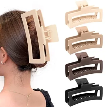 ZYTJ Jumbo Claw Clips for Thick Hair - 4 Pack
