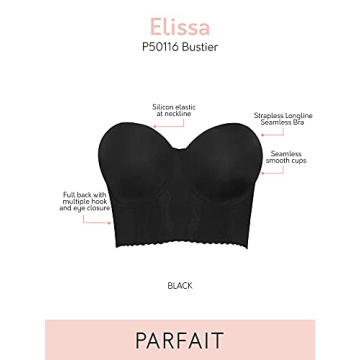 Stylish Elissa Strapless Longline Bra for Full Bust Women