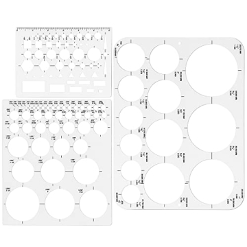 Tamaki Circle Template Set - Large and Small Stencils for Art and Design