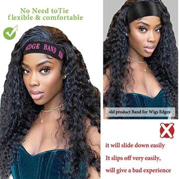Kesfey 5PCS Adjustable Lace Melting Wig Bands - Stylish & Secure