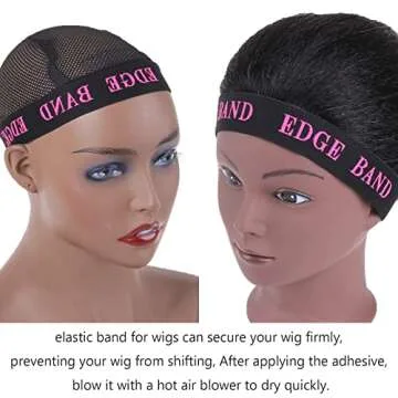 Kesfey 5PCS Adjustable Lace Melting Wig Bands - Stylish & Secure