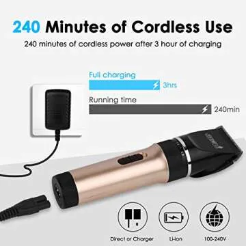 Ceenwes Cordless Quiet Hair Clippers - Rechargeable Trimmers