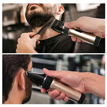 Ceenwes Hair Clippers Cordless Quiet Hair Trimmers Rechargeable Body Hair Removal Machine with 9 Combs&Carrying Bag for Women Father Mother Baby