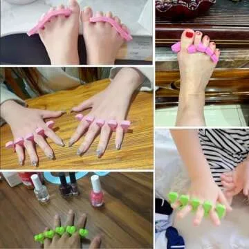 120pcs Comfy Toe Separators for Nail Art and Pedicure