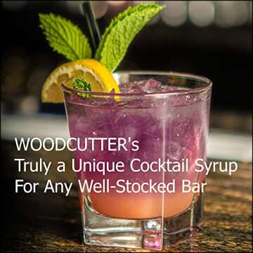 Woodcutter's Bitters, Wild Blackberry Beverage Syrup, USDA Organic, A Living Syrup With The Taste of The Forest In Every Drop, 8.5 oz (Pack of 2) + Includes-Free Cinnamon from Rhino Fine Foods.071oz