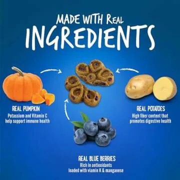 Fruitables Biggies Pumpkin & Blueberry Dog Treats