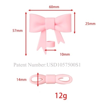 Cute 10mm Bow Shape Straw Topper for All Drinkware