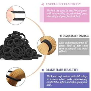 Durable Comfortable Hair Ties for All Hair Types