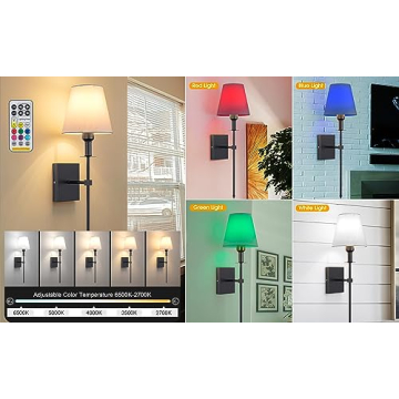 Battery Operated Wall Sconce Set - Flexible Lighting Solution
