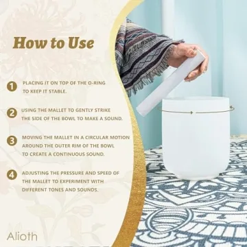 ALIOTH 7" G Note Singing Bowl for Meditation and Chakra Healing