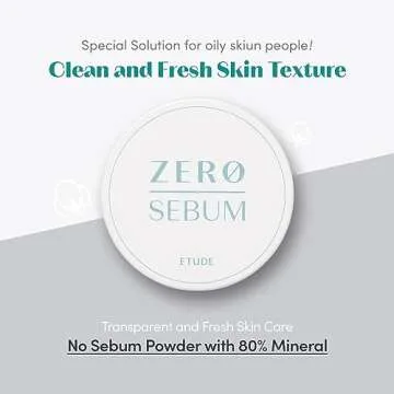 ETUDE Zero Sebum Drying Powder | Matte Finish for Oily Skin