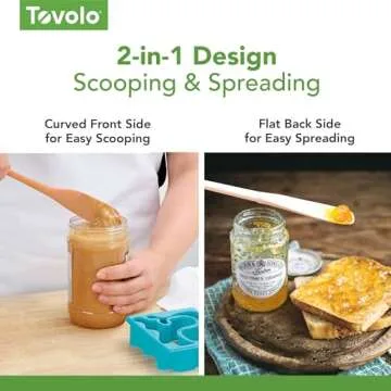 Tovolo Long-Handled Jar Scraper for Effortless Cooking