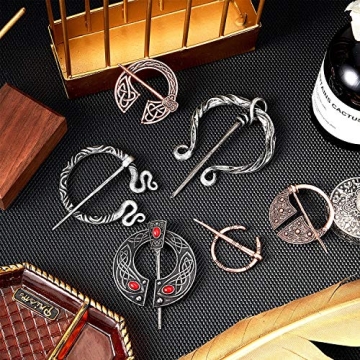 Hicarer Viking Brooches for Men Women Costume Accessory