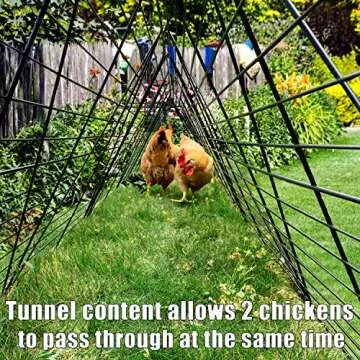 Chicken Tunnels for Yard, Chicken Tunnels for Outside, Chicken Run Coop Tunnel, Suitable for Chickens, Duck, Rabbit - Easy to Assemble
