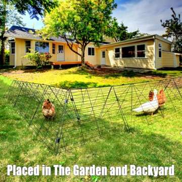 Chicken Tunnels for Yard, Chicken Tunnels for Outside, Chicken Run Coop Tunnel, Suitable for Chickens, Duck, Rabbit - Easy to Assemble