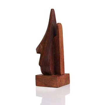 The Indian Arts Classic Hand Carved Rosewood Nose-Shaped Eyeglass Spectacle Holder