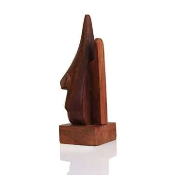 The Indian Arts Classic Hand Carved Rosewood Nose-Shaped Eyeglass Spectacle Holder