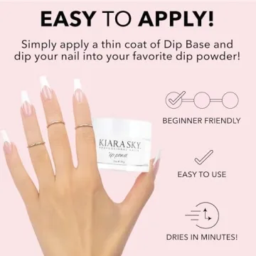 Kiara Sky Long Lasting Nail Dip Powder - 2 oz Pure White