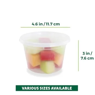Freshware 50 Set Deli Containers - 16 oz BPA Free