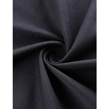 MISSACTIVER Women Summer Loose Slim Tank Top Solid Cotton Sleeveless Vest Round Neck Cami Shoulder Pads T-Shirts Black