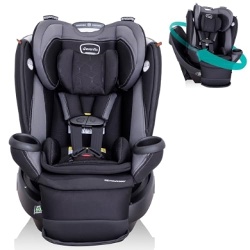 Evenflo Revolve360 Extend Rotational All in 1 Convertible Car Seat, Rear Facing up to 50 Pounds with...
