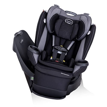 Evenflo Revolve360 Extend Rotational All in 1 Convertible Car Seat, Rear Facing up to 50 Pounds with 360 Degree Rotation and 3 Modes, Revere Gray