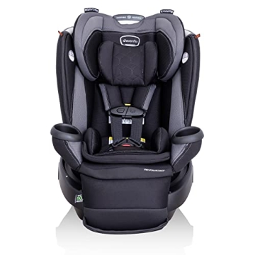 Evenflo Revolve360 Extend Rotational All in 1 Convertible Car Seat, Rear Facing up to 50 Pounds with 360 Degree Rotation and 3 Modes, Revere Gray