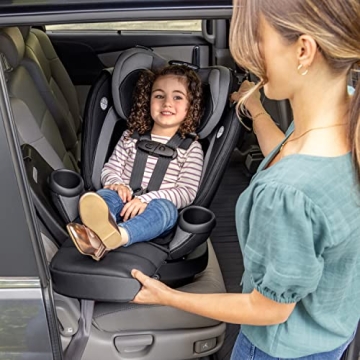 Evenflo Revolve360 Extend Rotational All in 1 Convertible Car Seat, Rear Facing up to 50 Pounds with 360 Degree Rotation and 3 Modes, Revere Gray